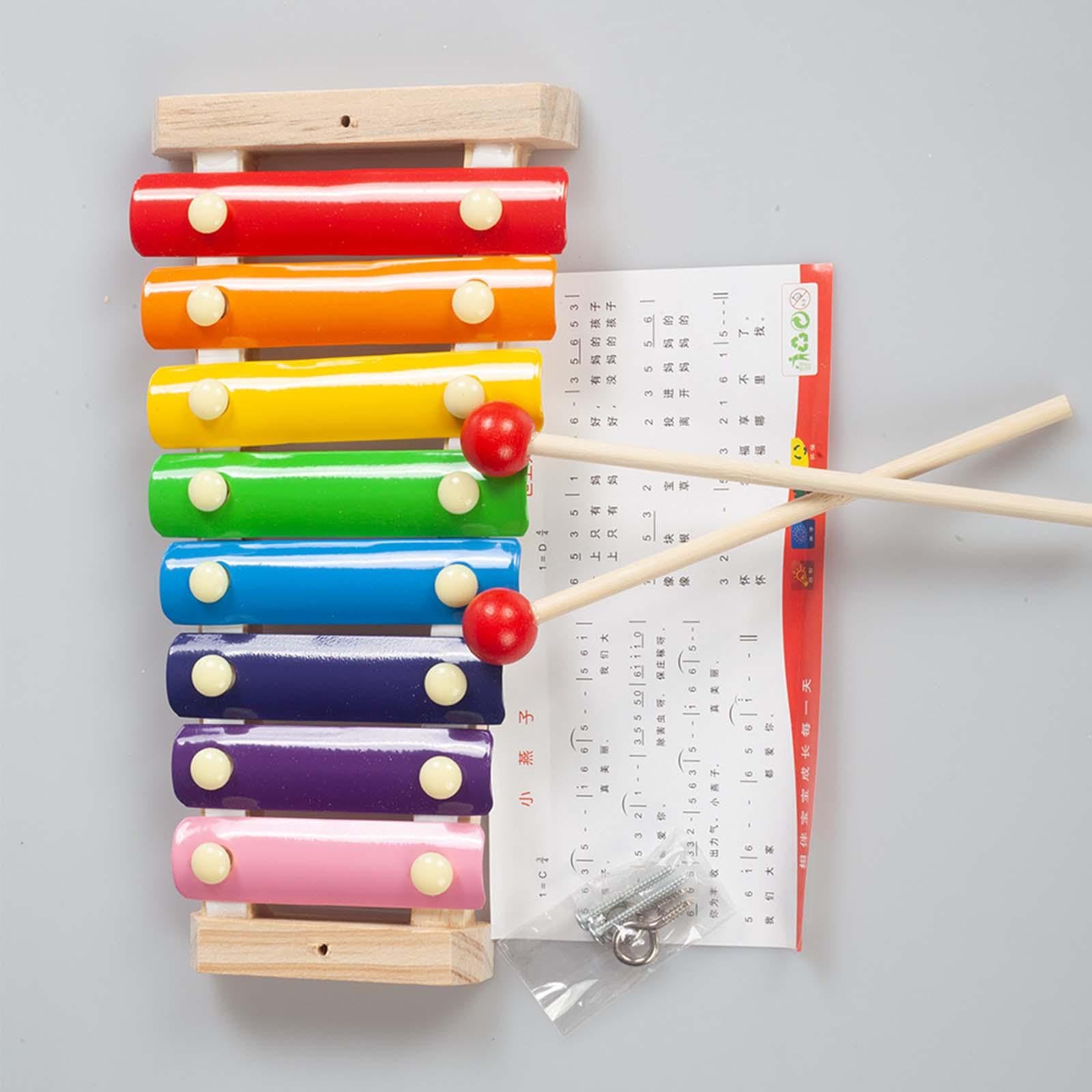 Amazon | EHJRE カラフルな木琴就学前 Learningg 感覚おもちゃマレット